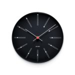 Veggklukka AJ BANKERS Ø29 svört