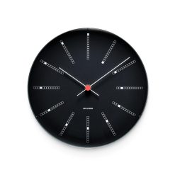 Veggklukka AJ BANKERS Ø29 svört