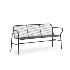 Bekkur VIG DINING L164 H46 dökkgrænn