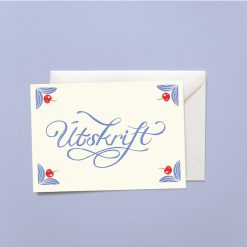 Tækifæriskort ÚTSKRIFT 17x12