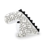 Bókastoð DINOSAUR KVADRAT grid/white
