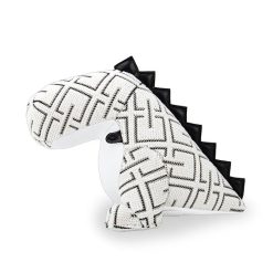 Bókastoð DINOSAUR KVADRAT grid/white