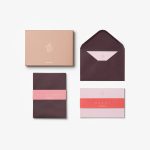 Kort og umslag THANKS 6/pk, beige