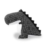Bókastoð DINOSAUR KVADRAT grid/dark grey