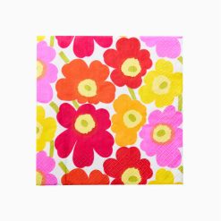 Servíettur UNIKKO pink/yellow