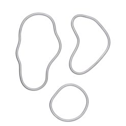 Hitaplatti POND 3/pk aluminium