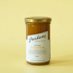 Karamellusósa í glerkrukku Passionfruit