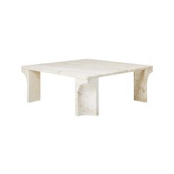 Borð DORIC COFFEE 80x80 Neutral White