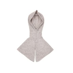 Alpaca hetta / Rib Hood, Pale Grey