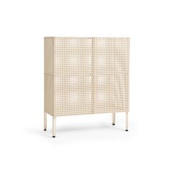 Skápur PERFORATED FLOOR M eggshell