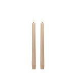 Batterískerti W2,3 x H25 2/pk Beige