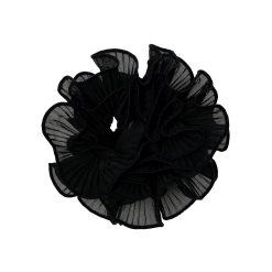 Hárteygja SWIRL SCRUNCHIE, black