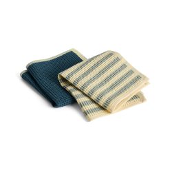 Borðtuska CANTEEN 2/pk yellow/green mix