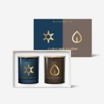 Gjafasett EVENING GLOW ilmkerti 2/pk