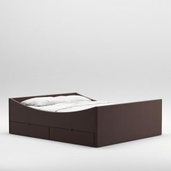 RYE Rúmstæði CURVED, 4 skúffur