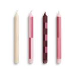 Kerti PATTERN 4/pk pink/bordeaux