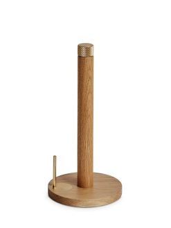 Eldhúsrúllustandur SINA oak/brass