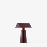 CARET Borðlampi Portable Dark Burgundy